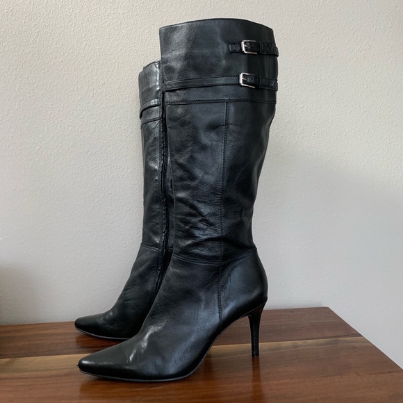 Lauren Ralph Lauren Shoes - Lauren Ralph Lauren | Black Leather Tall Stiletto